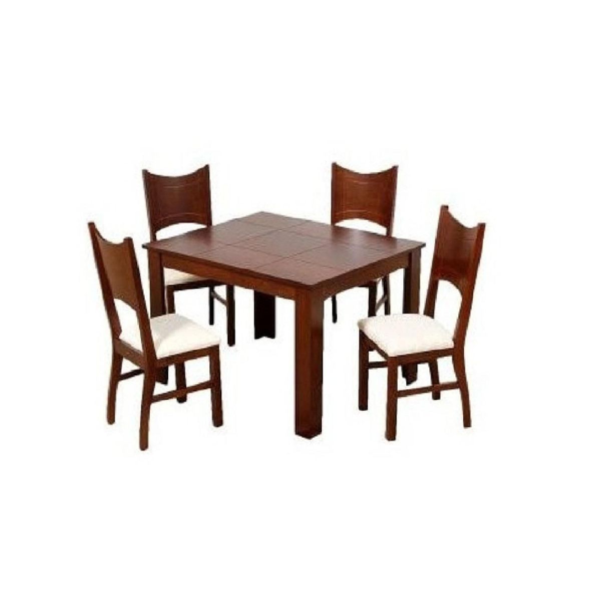 DECOHOME - Juego de Comedor 4 Sillas Francia