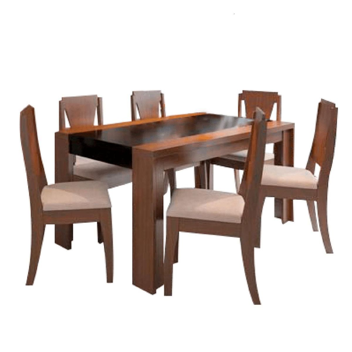 DECOHOME - Juego de Comedor 6 Sillas Costa