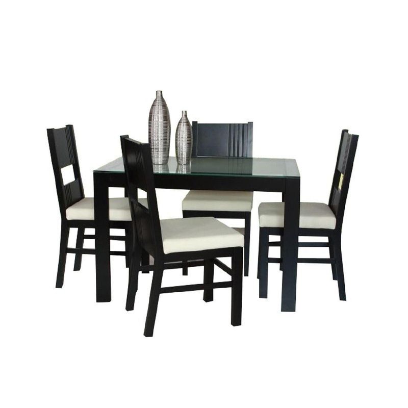 DECOHOME - Juego de Comedor Ordaz 4 Sillas