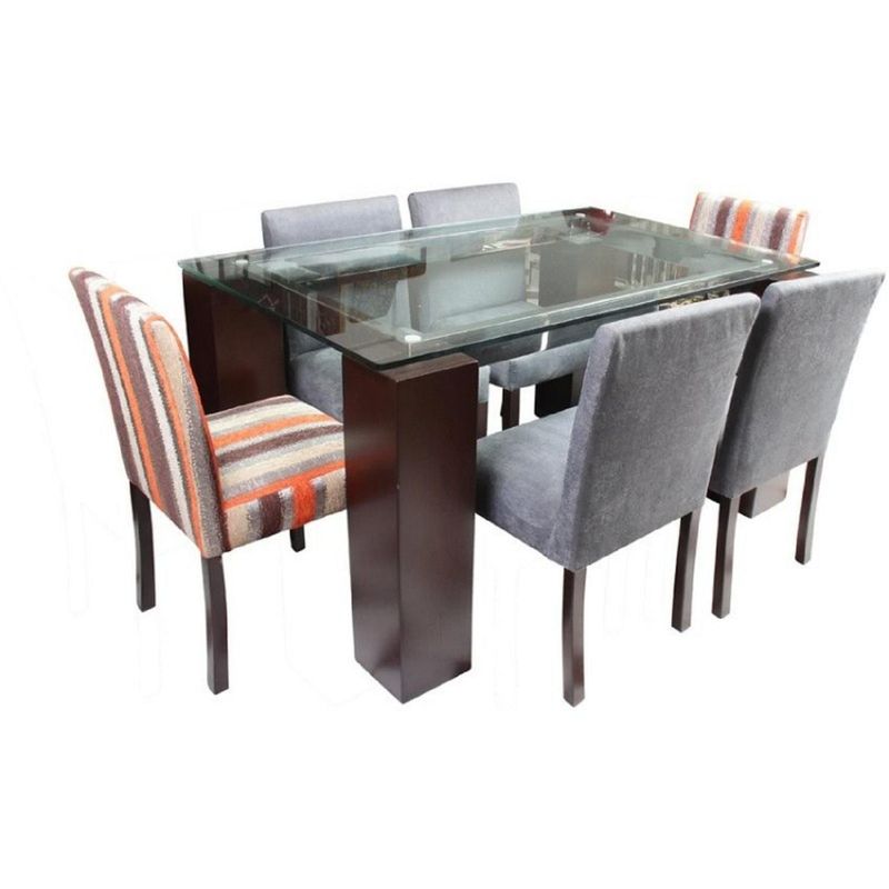 DECOHOME - Juego de Comedor Garzas 6 Sillas