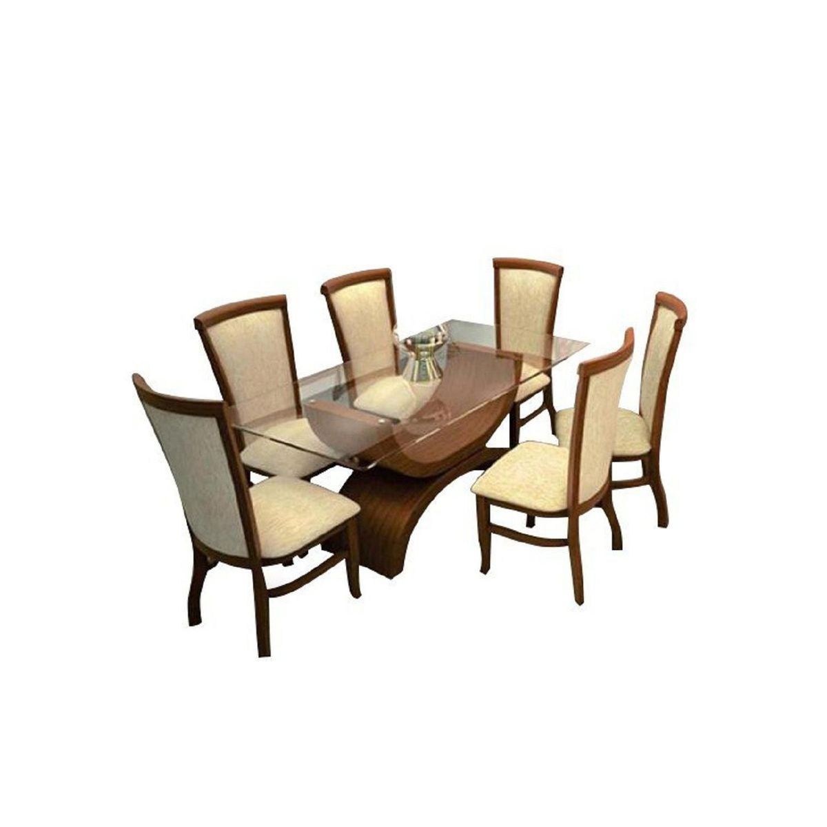 DECOHOME - Juego de Comedor Prodo 6 Sillas