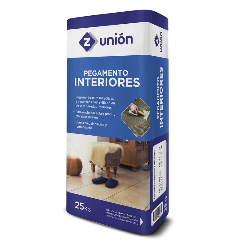  - Pegamento para Cerámicas Z Union Gris Interiores 25kg