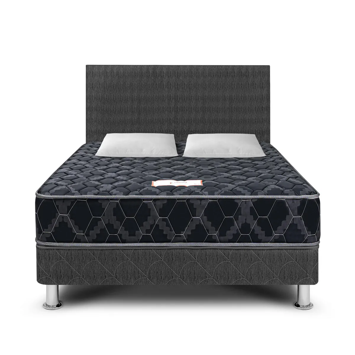 PARAISO - Dormitorio Paraíso Cónsul Black 2 Plazas + 2 Almohadas + Protector