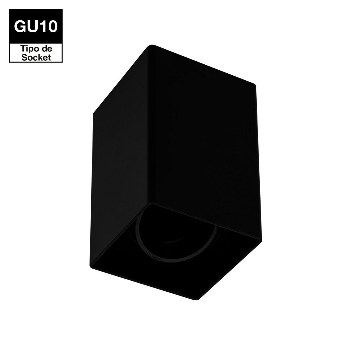 LIGHTECH - Spot Cubo GU10 Negro