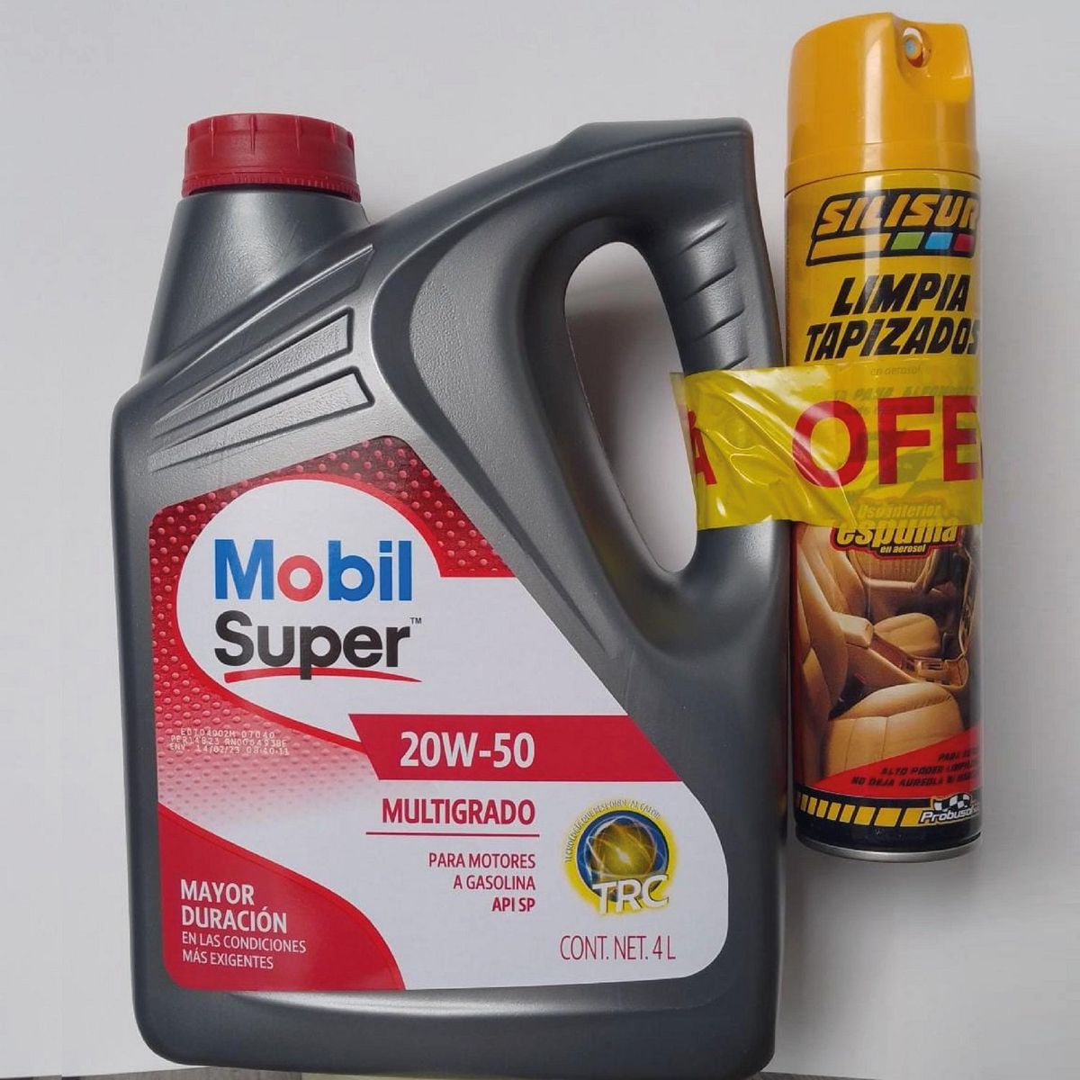 MOBIL - Pack Multigrado 20w50 + Limpiatapizado