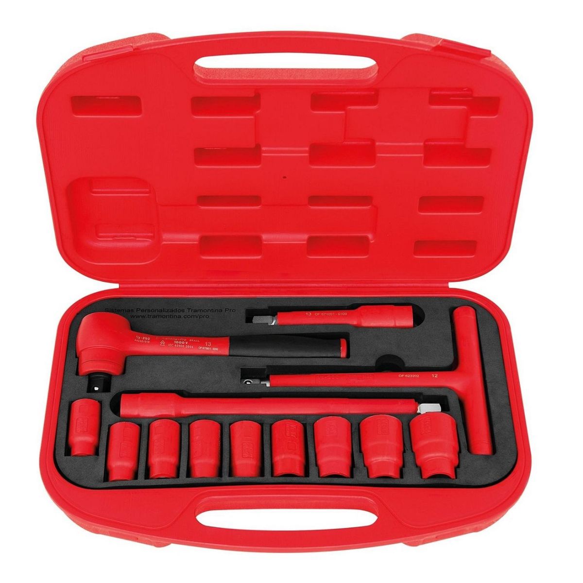 TRAMONTINA - Juego de Dados Tramontina 1/2”1000V 13 Piezas 44335/213