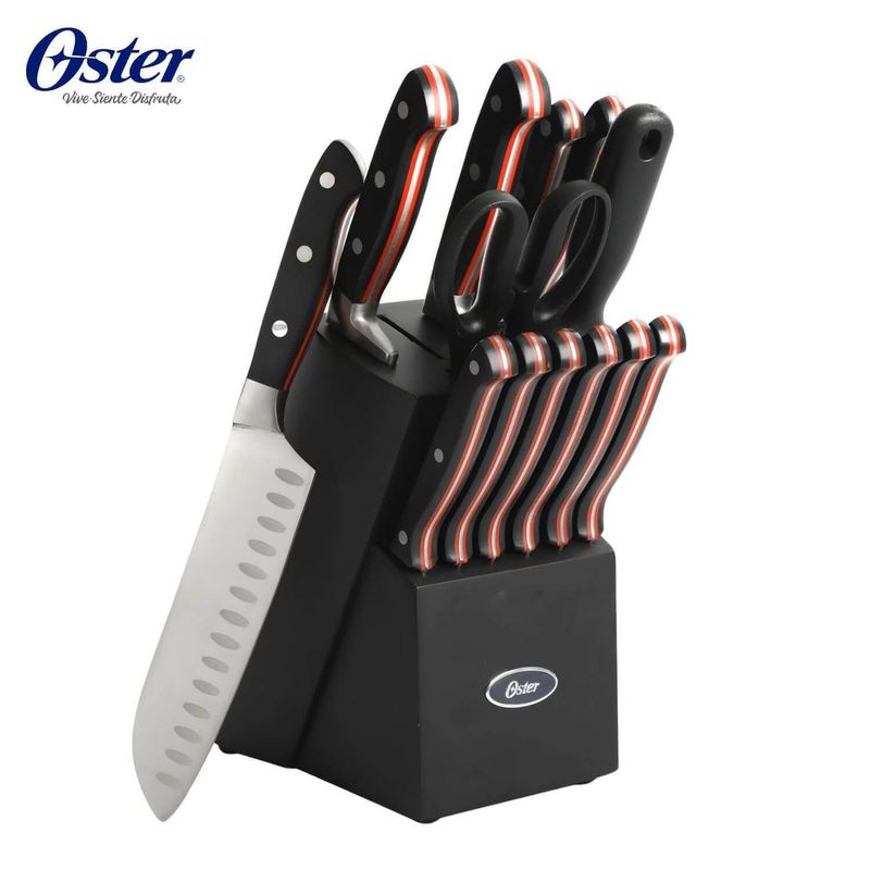 OSTER - Juego Cuchillos 14 Piezas Acero inoxidable Oster Durbin
