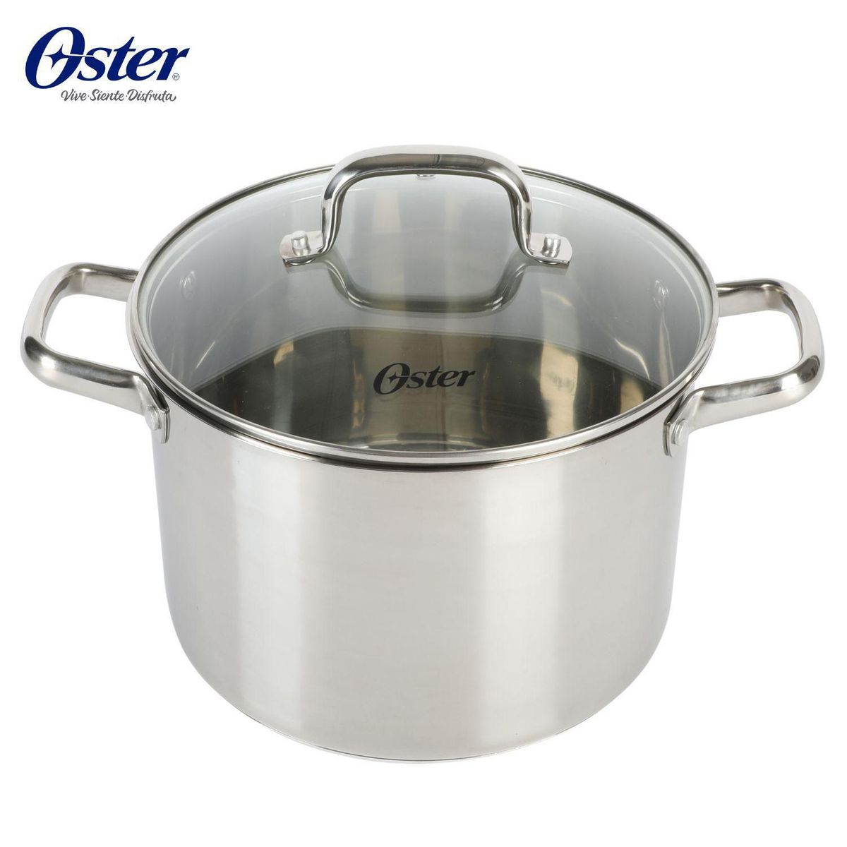 OSTER - Olla Oster Acero Inoxidable 7.57L con Tapa Adenmore Plateado