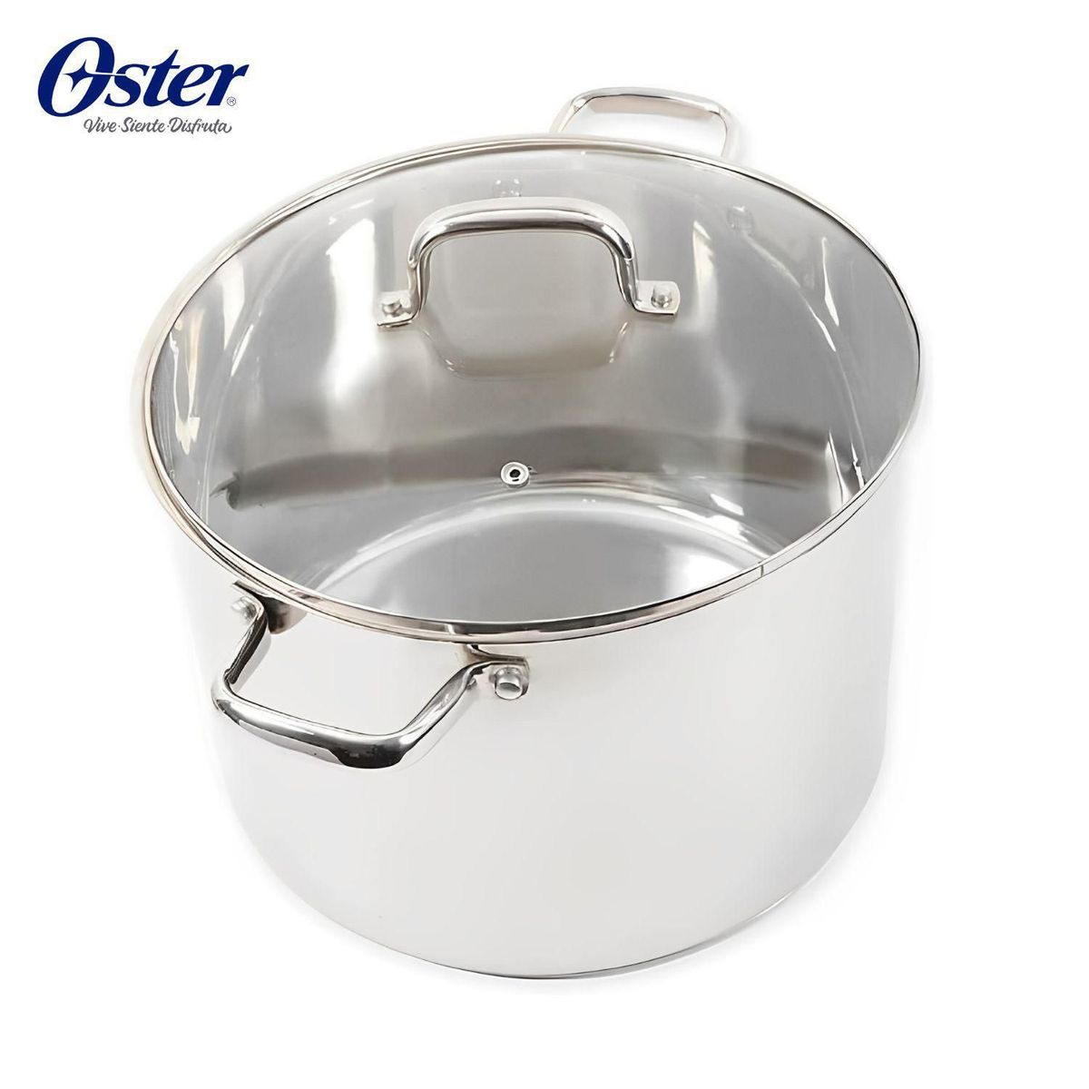 OSTER - Olla Oster Acero Inoxidable 7.57L con Tapa Adenmore Plateado