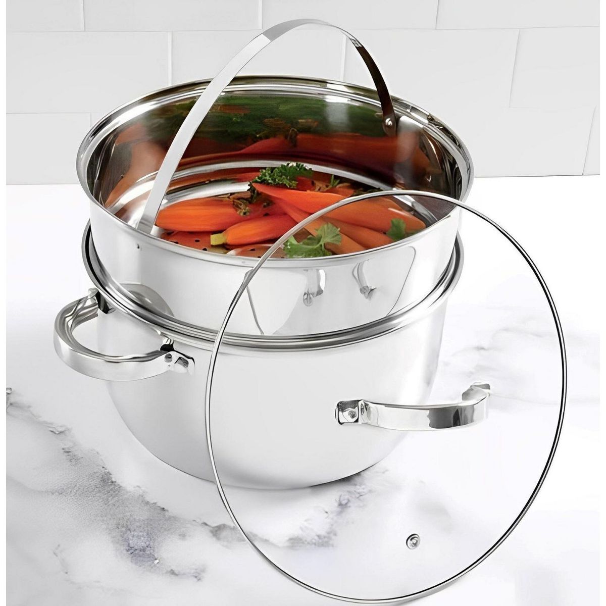 OSTER - Olla Oster Vaporera 5.7L Acero Inoxidable OSter