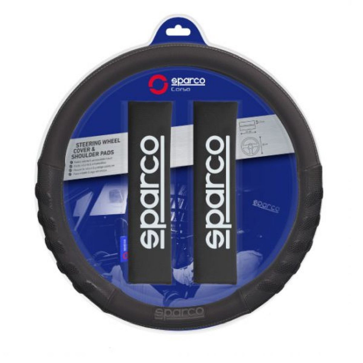 SPARCO - Set Cubre Volante y 2 Cinturones