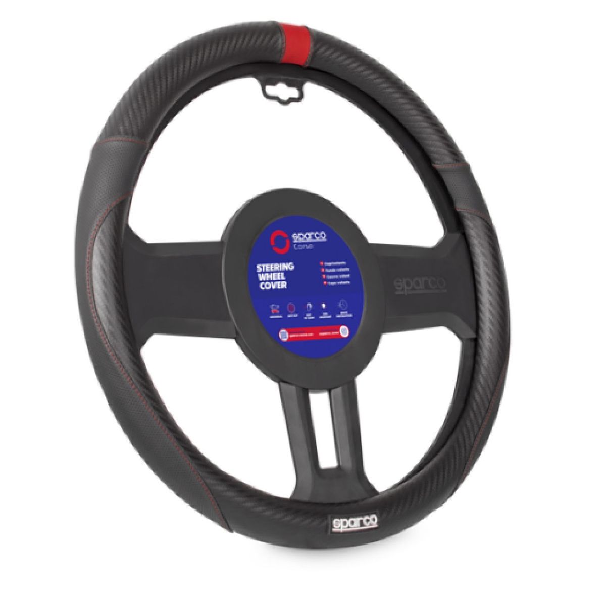 SPARCO - Cubre Volante Negro Sparco