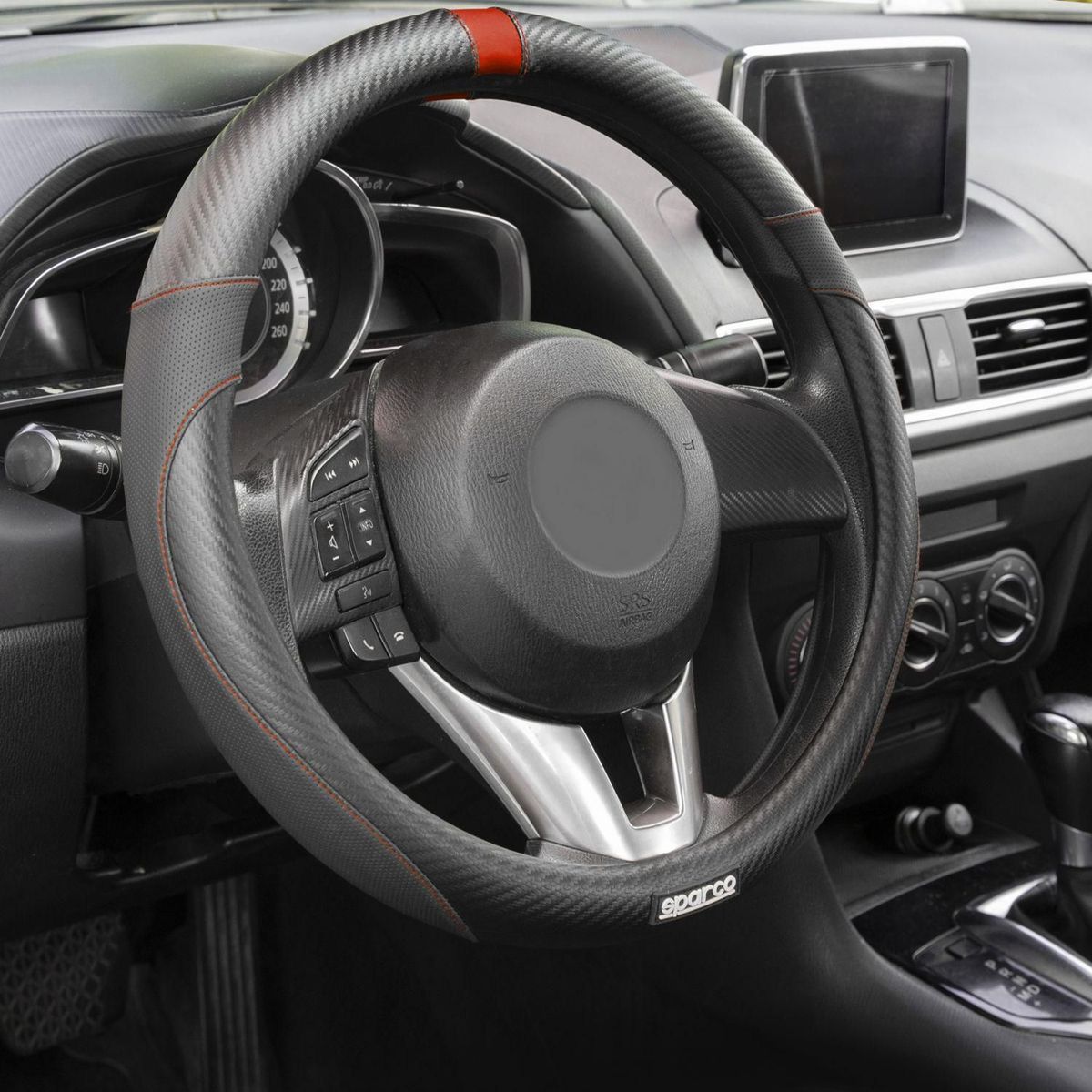 SPARCO - Cubre Volante Negro Sparco