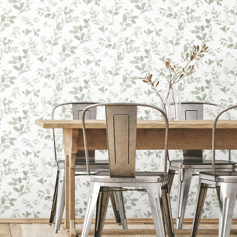 ROOMMATES DECOR - Papel Tapiz Hojas Lisa