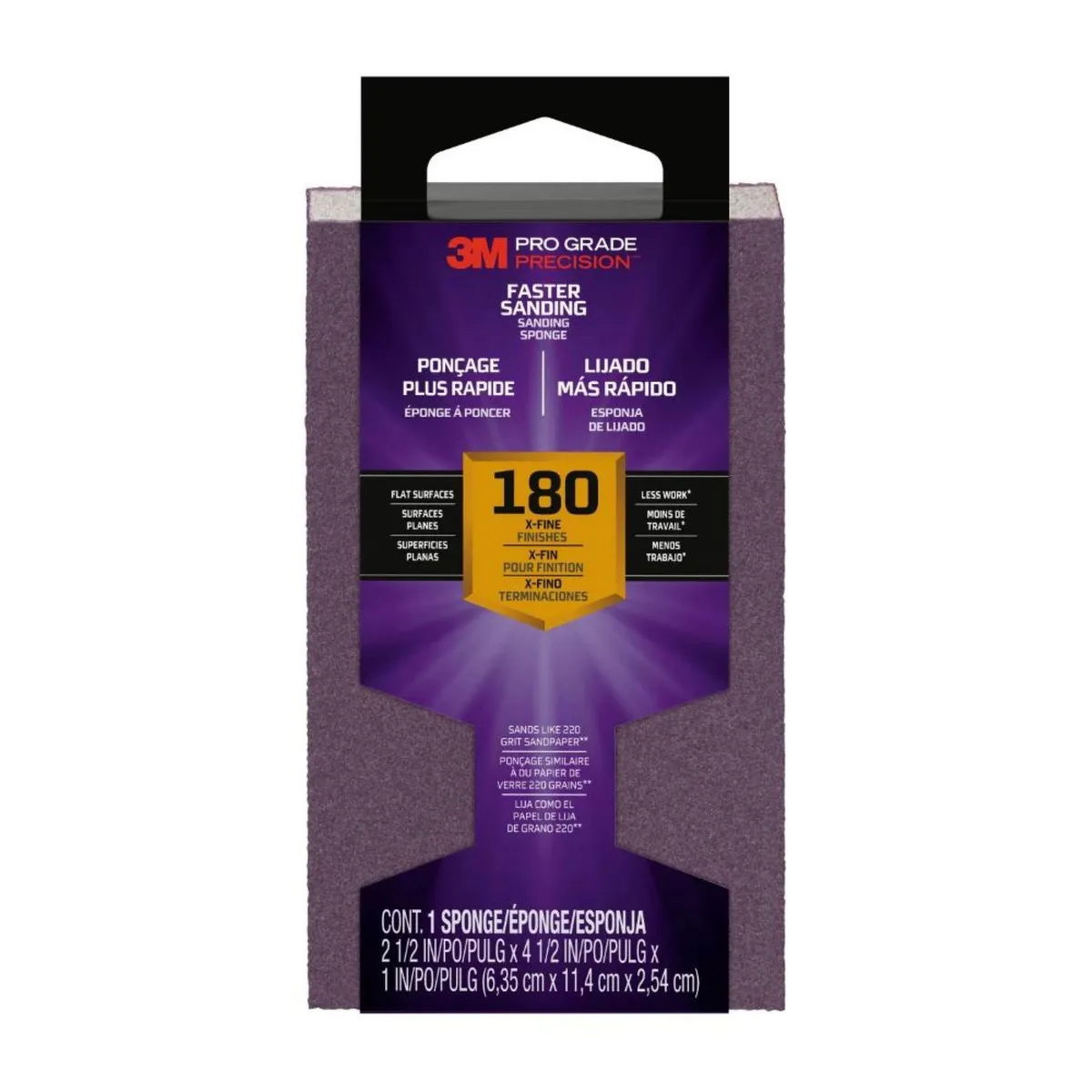 3M - Lija Esponja 3M Pro Grade Precisión Grano 180