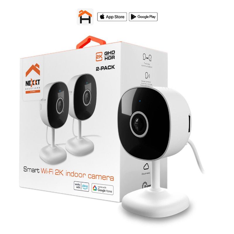 NEXXT SOLUTIONS - Pack x2 Cámara Interior 2K