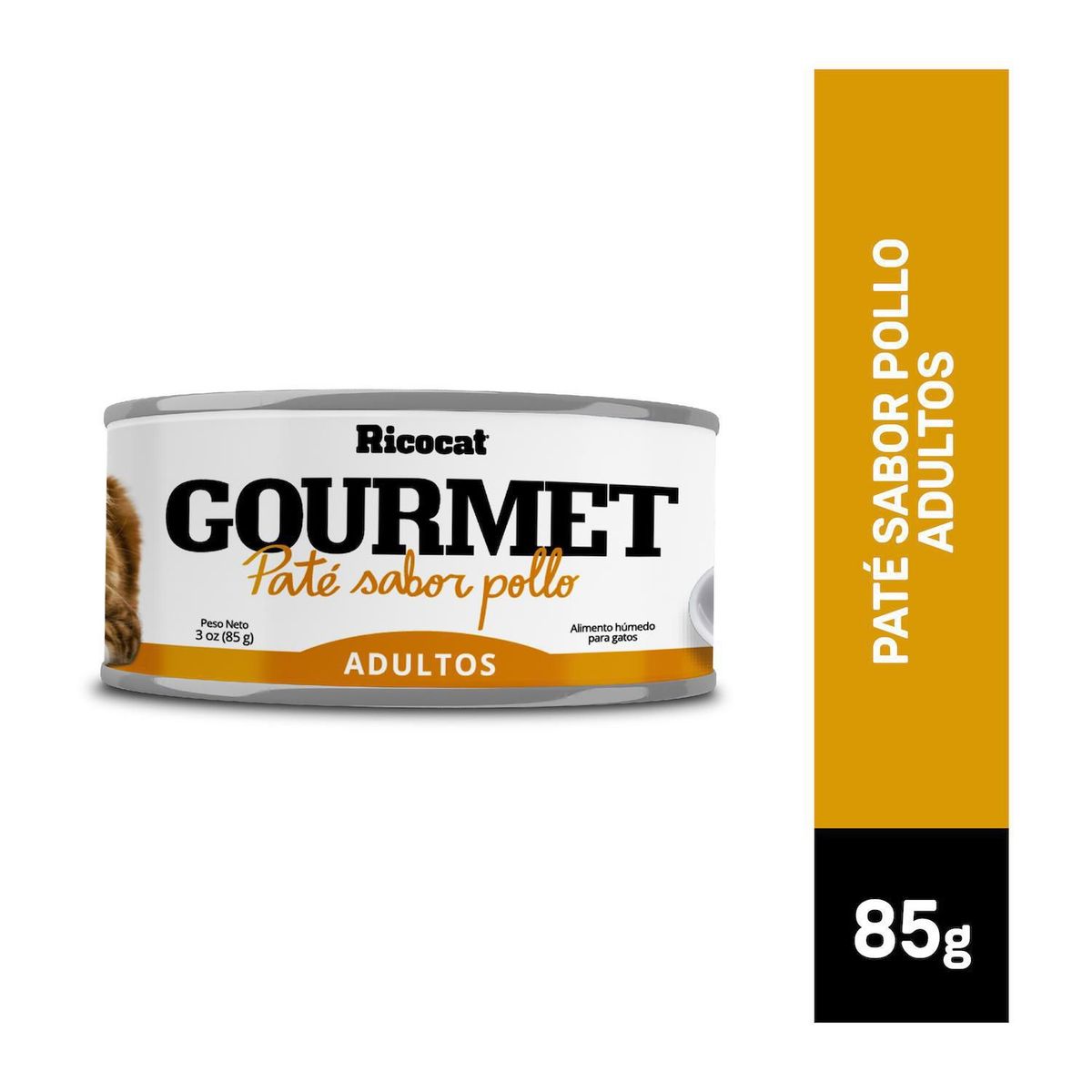 RICOCAT - Ricocat Gourmet Adultos Alimento Gatos 3oz Pate con Pollo