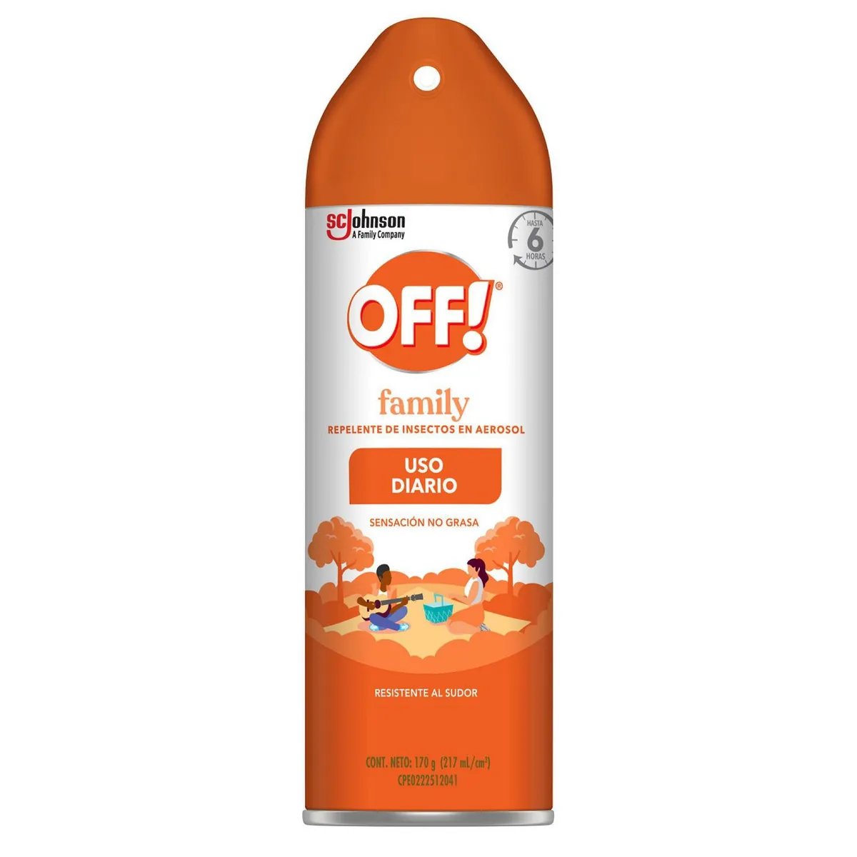 OFF - Repelente Aerosol OFF Family 170gr/12MX