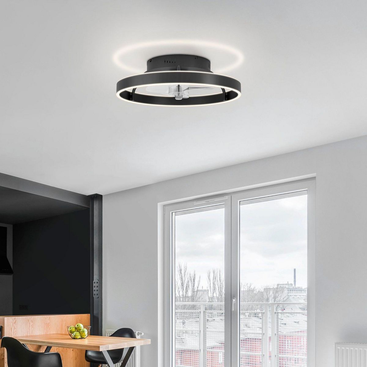 EGLO - Lámpara de techo Ventilador Marinella