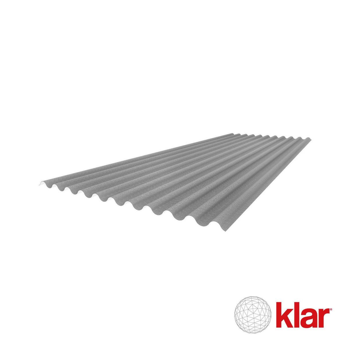 KLAR - Techo Termoacústico Klar TK Onda Home 1.1 x 3.05 Gris