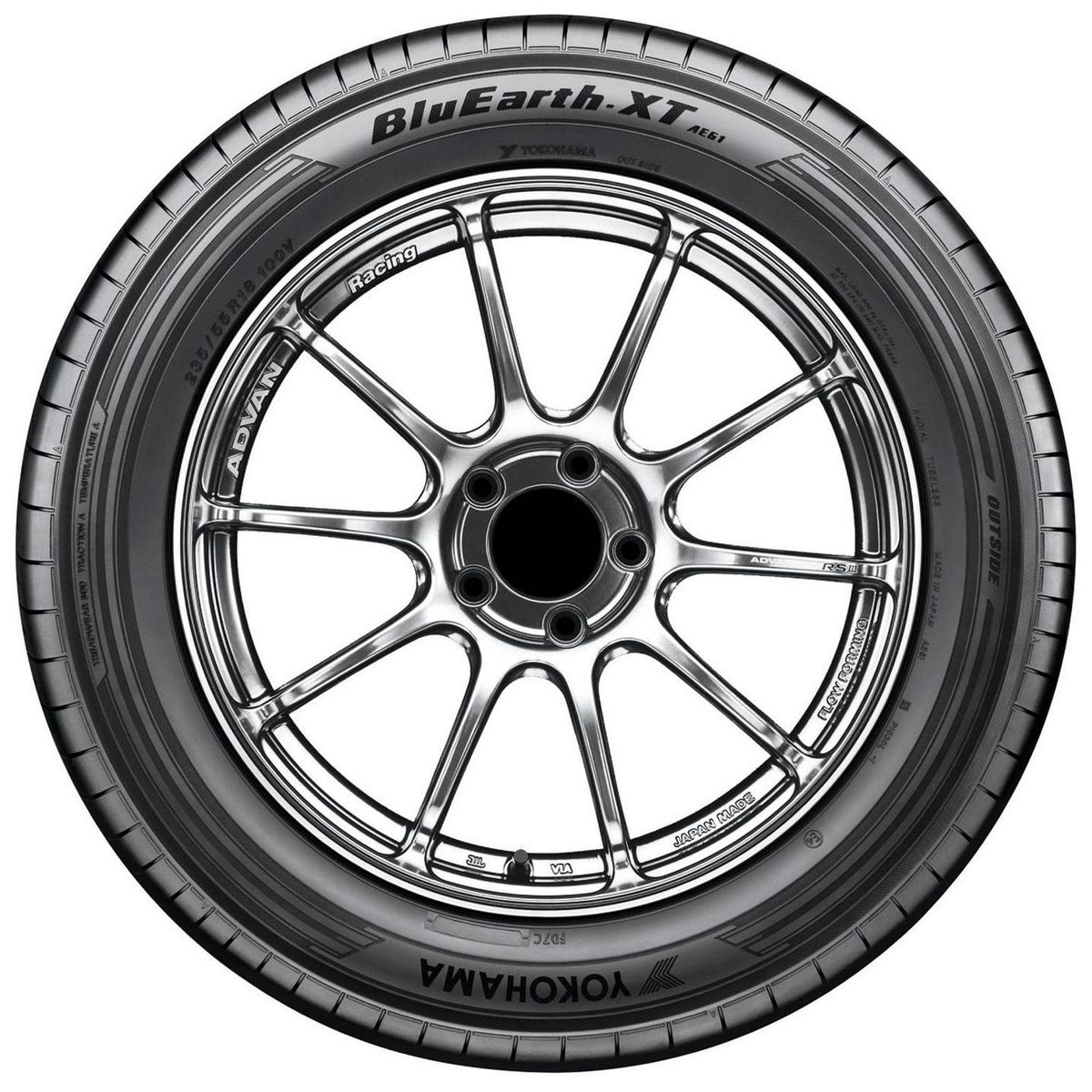 YOKOHAMA - Llanta Yokohama BluEarth XT AE61 225/50 R18 95V TL Runflat