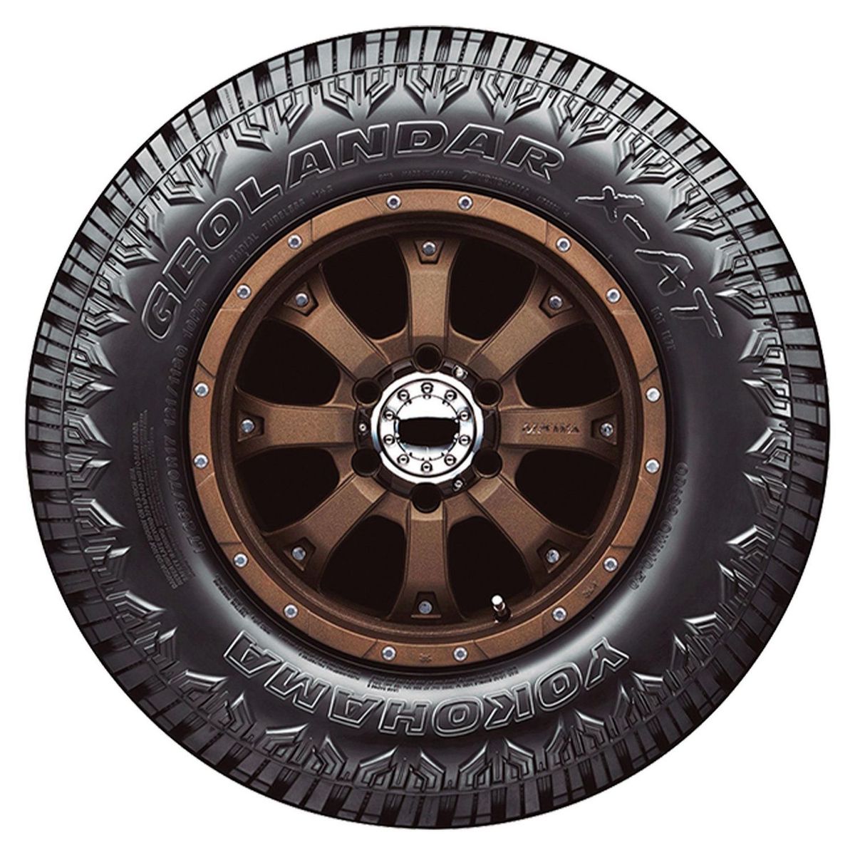 YOKOHAMA - Llanta Yokohama Geolandar X-AT G016 LT265/70 R17 121Q TL