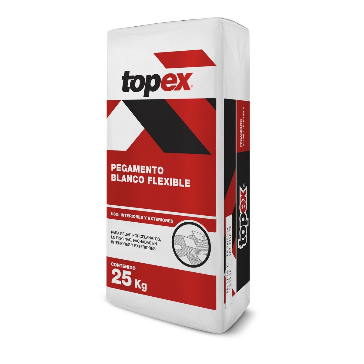 TOPEX - Pegamento Topex Blanco Flexible 25kg