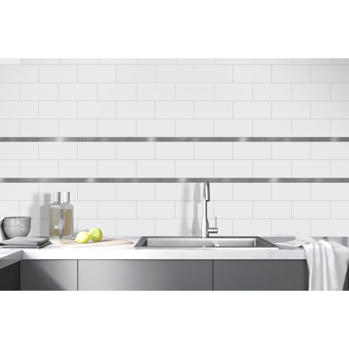 KANTU - Lápiz plumón de vidrio espejo 60 cm x 2 cm