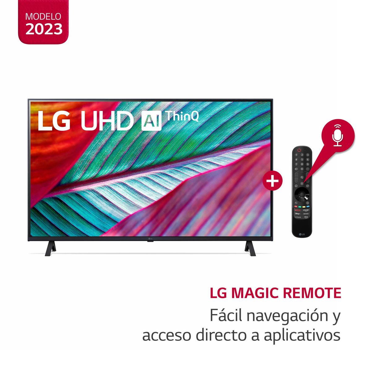 LG - Televisor 55" LG UHD 4K ThinQ AI 55UR8750PSA (2023)