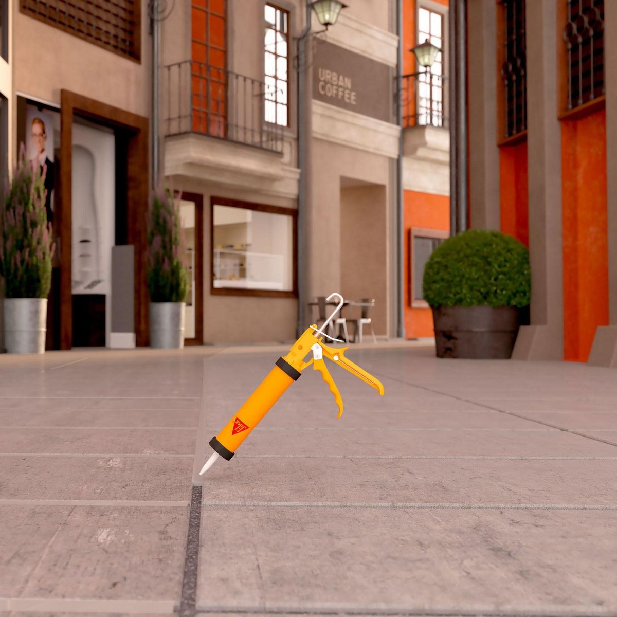 SIKA - Sellante Elástico para Juntas y Fisuras Sikaflex Floor Gris x 600 ml