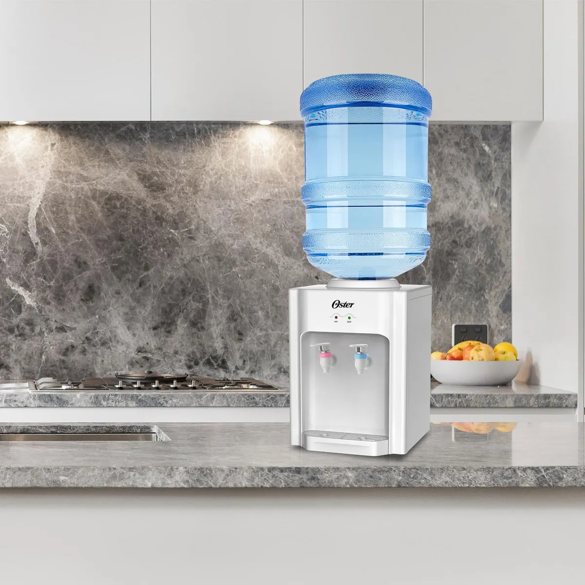 OSTER - Dispensador de Agua Eléctrico Oster 3-5 Gal OS-PWDA233W Blanco