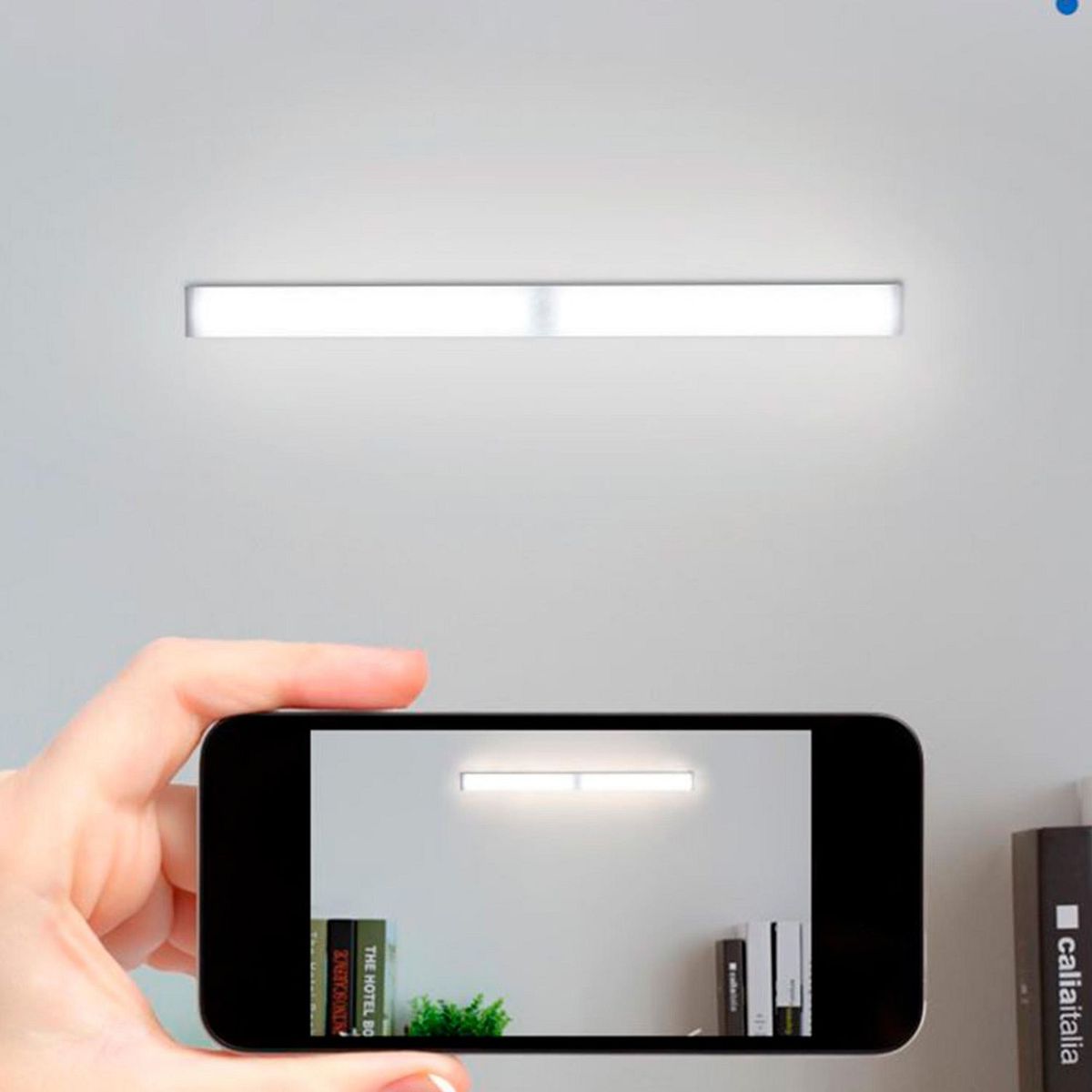 ALLPACK HOME - Luz LED con Sensor de Movimiento Rectangular 10cm Luz Blanca