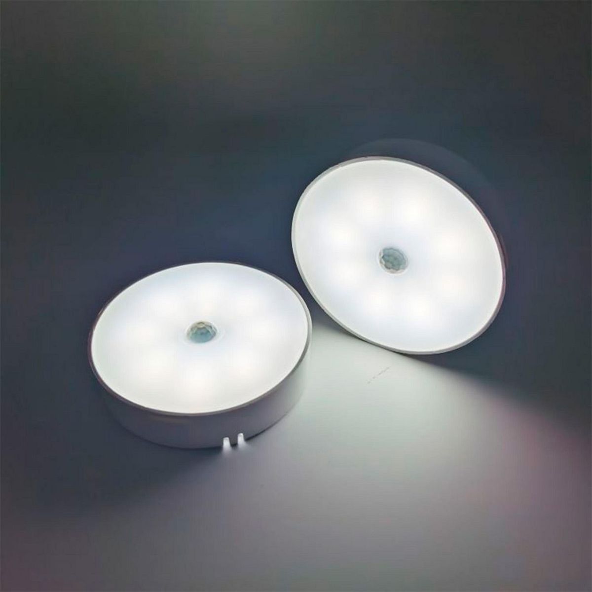 ALLPACK HOME - Luz LED con Sensor de Movimiento Redondo Luz Blanca