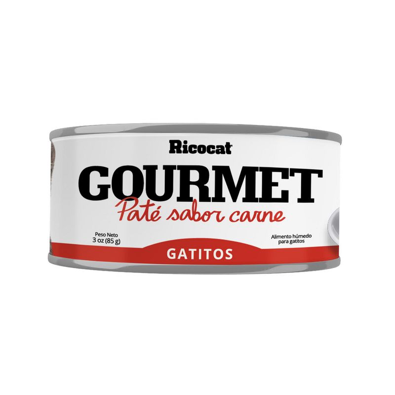 RICOCAT - Gourmet Cachorro En Pate Con Carne 30Oz