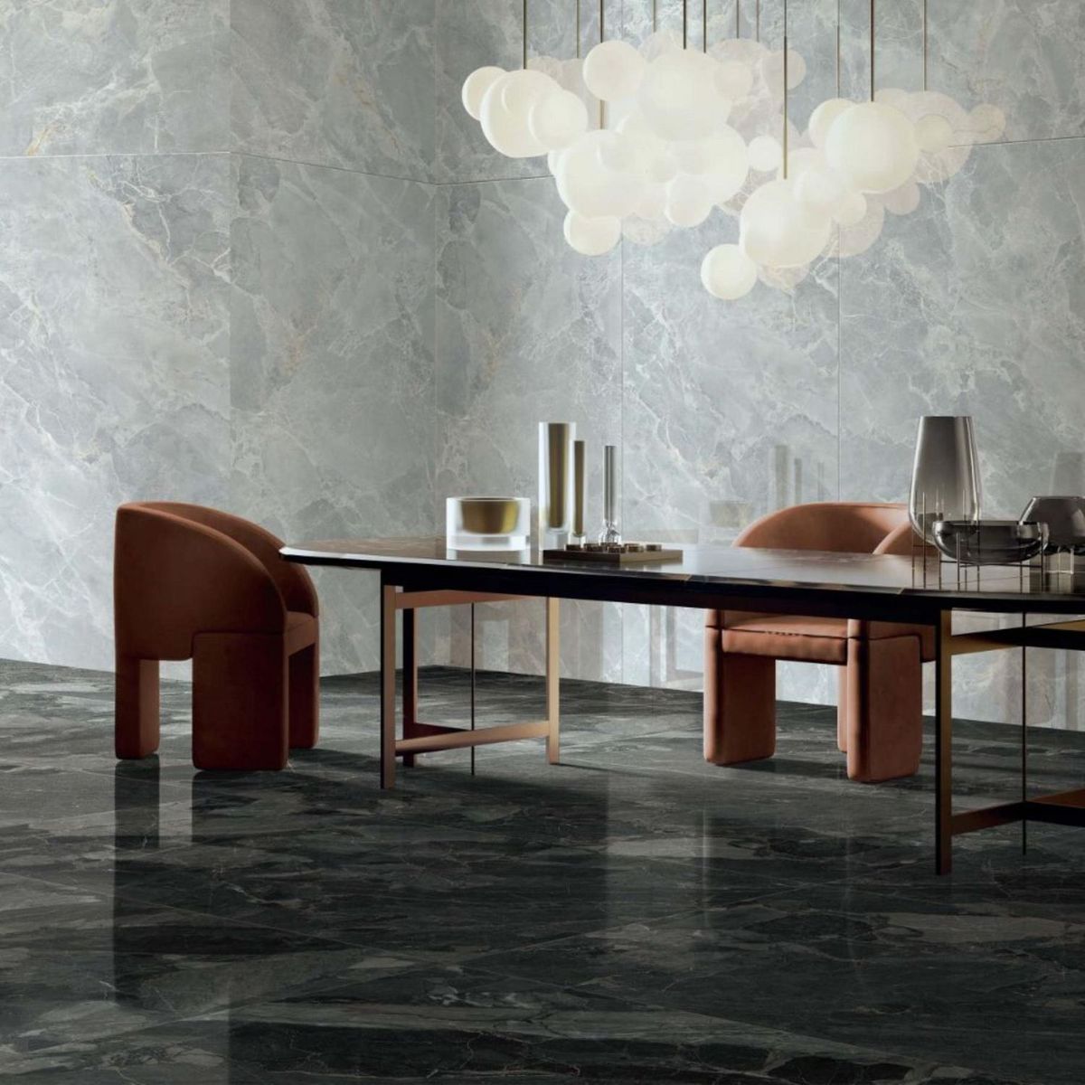 KLIPEN - Porcelanato Negro Marmol 60x120cm 1.44m2 Havana