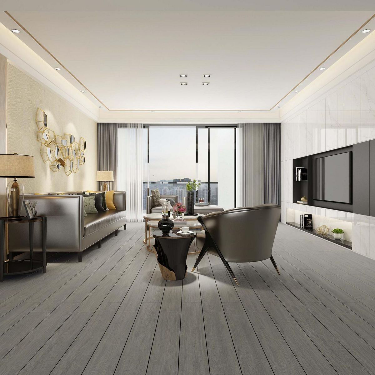 KLIPEN - Gres Porcelanico Gris Maderado 20x120cm 1.44m2 Madrid