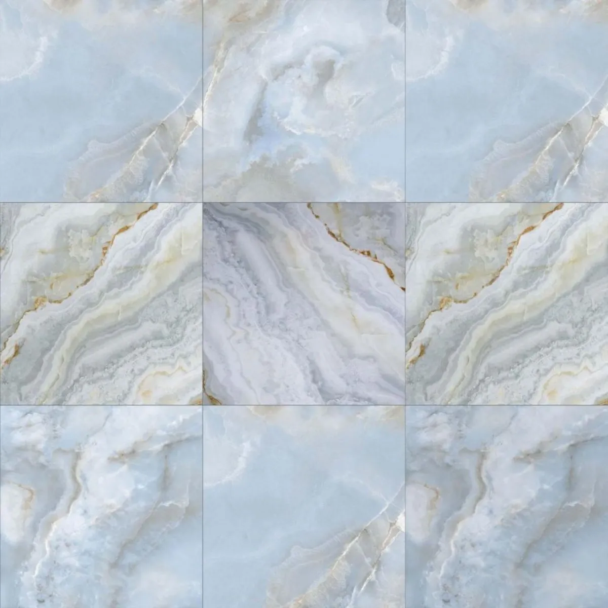 KLIPEN - Gres Porcelanico Azul Marmol 60x60cm 1.44m2 Iris