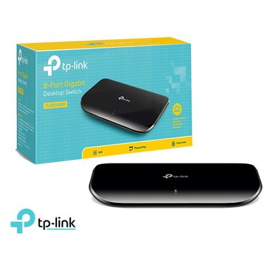 Switch TP-Link Gigabit 8 Puertos 10/100/1000mbps Tl-sg1008d