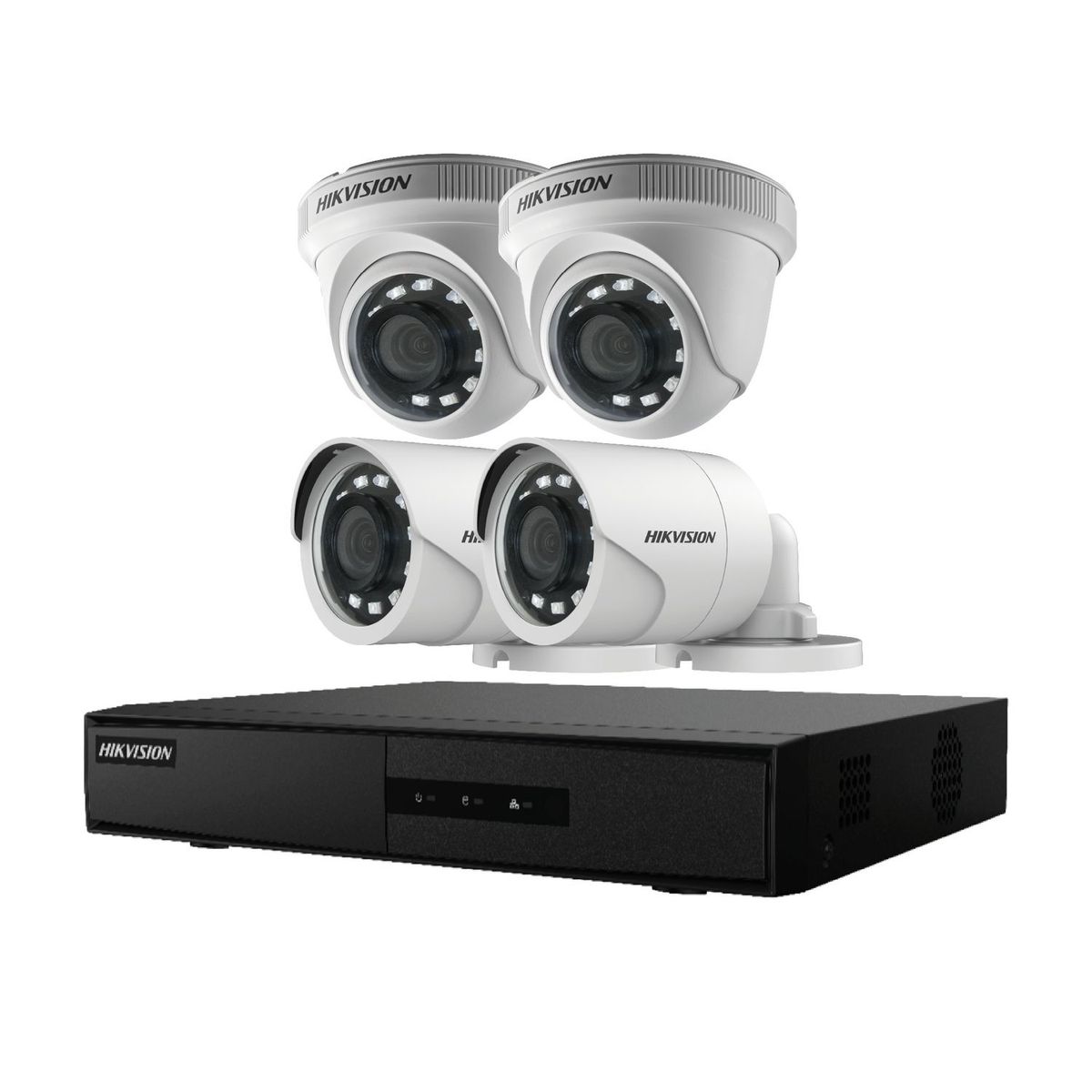 HIKVISION - Kit de 4 Cámaras con DVR 1TB 2MP