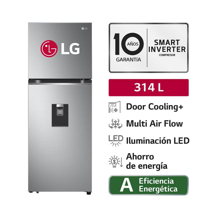 LG - Refrigeradora Lg Top Freezer 314 Litros GT31WPP