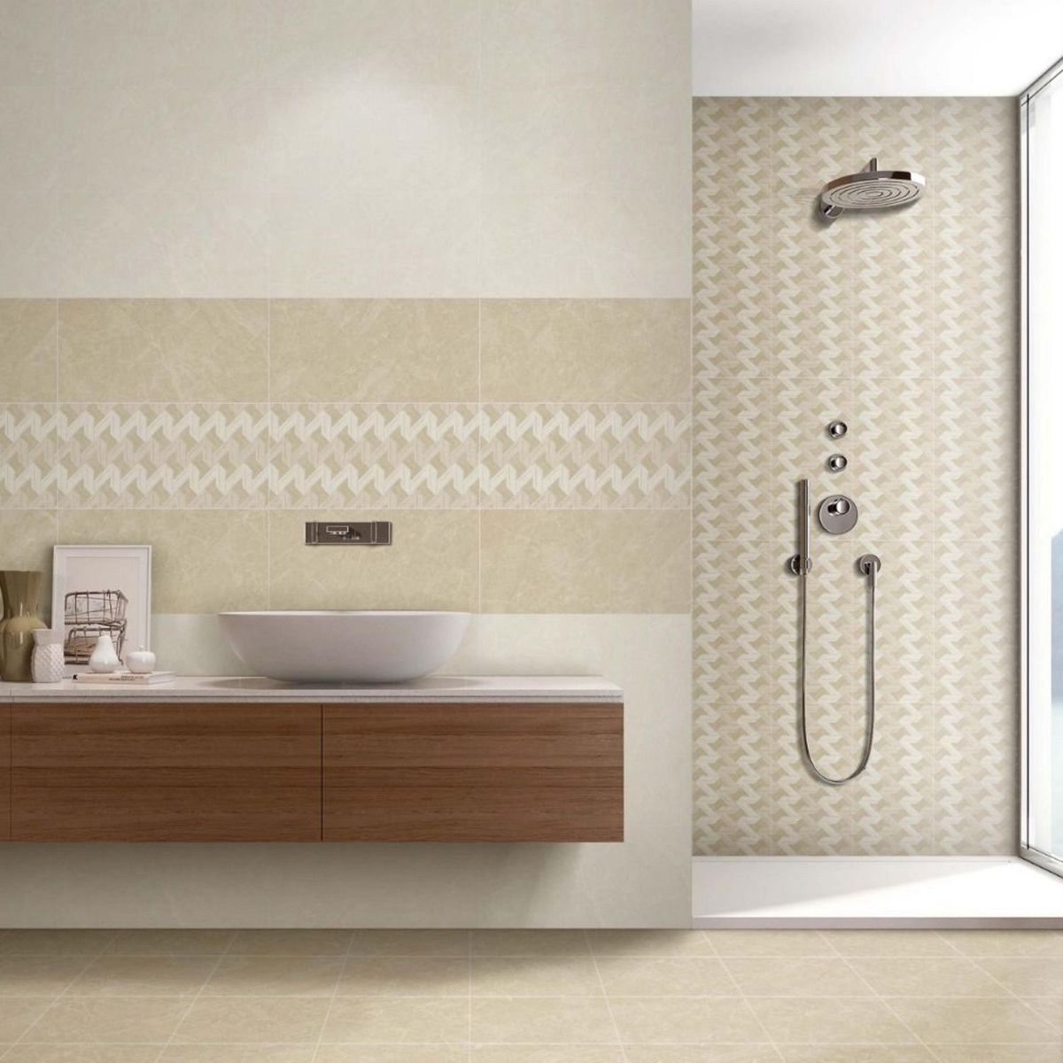 KLIPEN - Ceramica Beige Decorado 30x60cm 1.44m2 Marbox