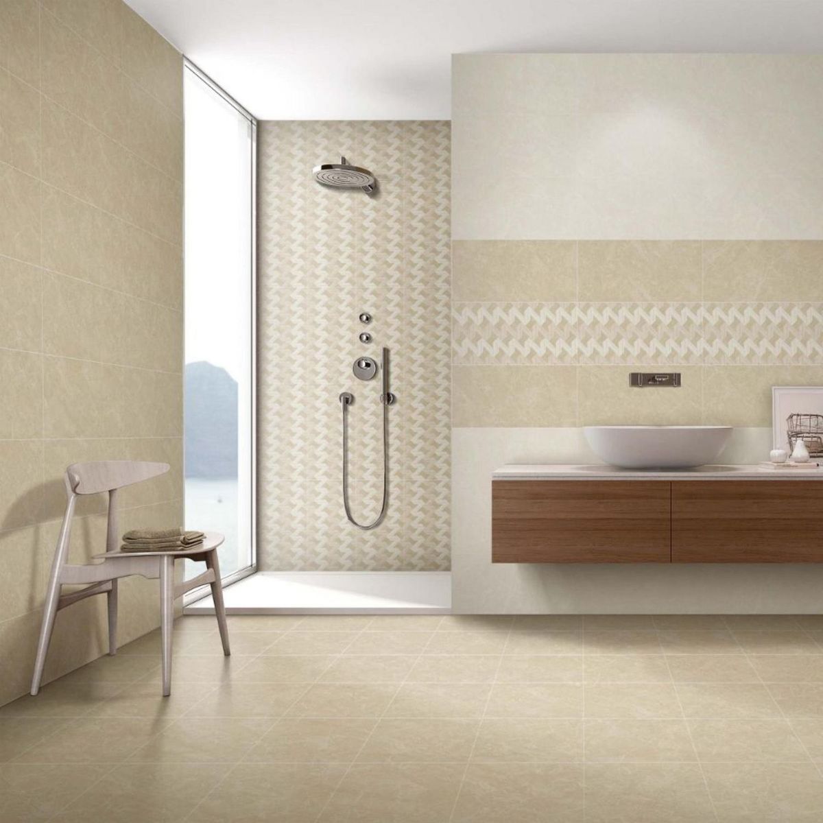 KLIPEN - Ceramica Beige Decorado 30x60cm 1.44m2 Marbox