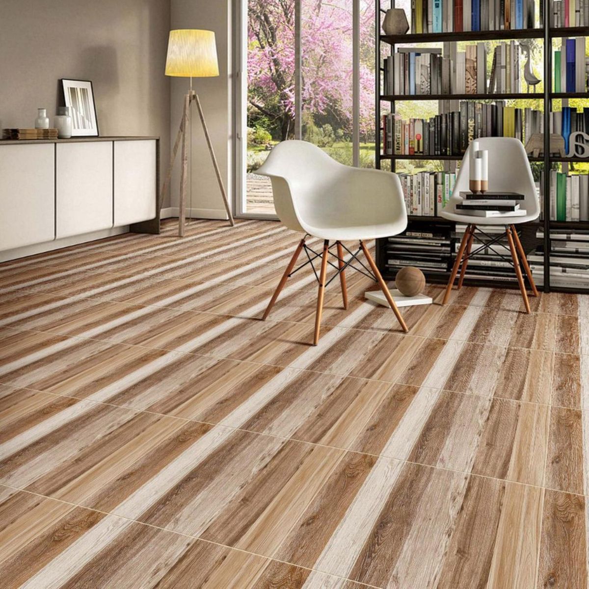 KLIPEN - Gres Porcelanico Marrón Maderado 60x60cm 1.44m2 Samara