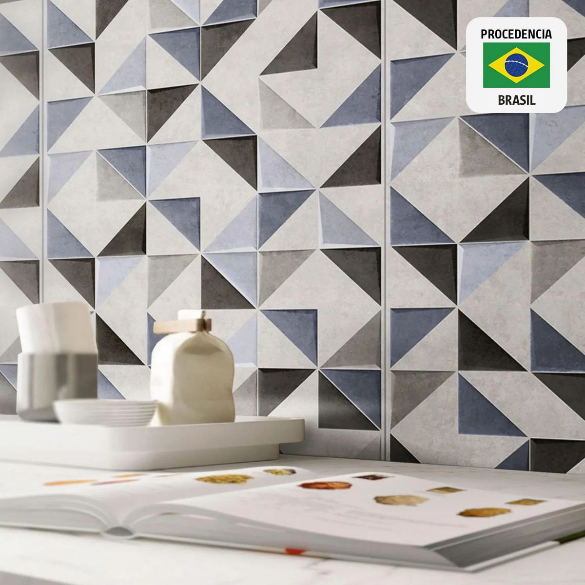 GENERICO - Gres Porcelanico Gris Decorado 62.8x119.7cm 2.25m2 Prisma