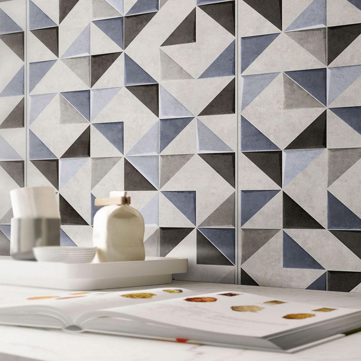 GENERICO - Gres Porcelanico Gris Decorado 62.8x119.7cm 2.25m2 Prisma