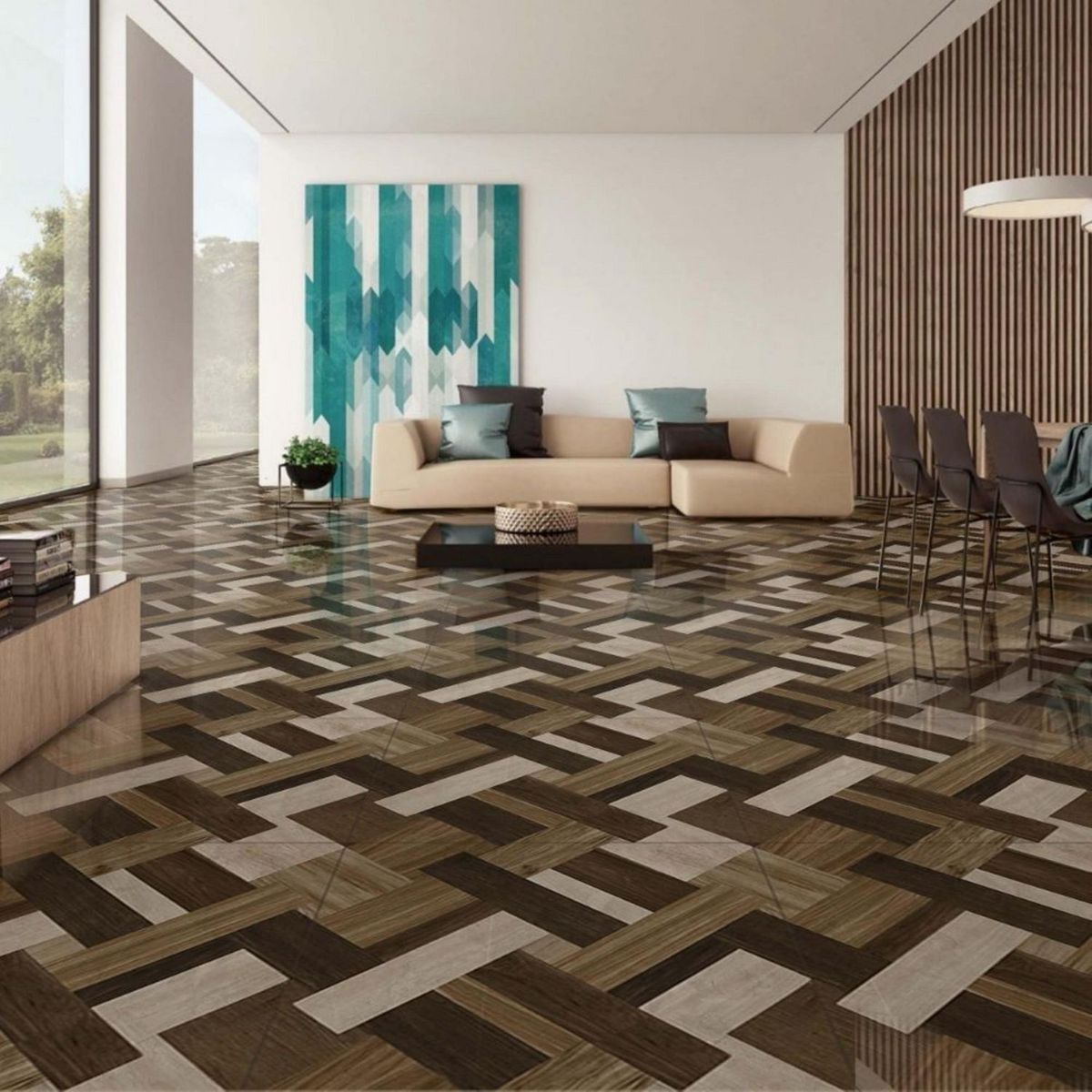 KLIPEN - Gres Porcelanico Marrón Maderado 60x60cm 1.44m2 Parket