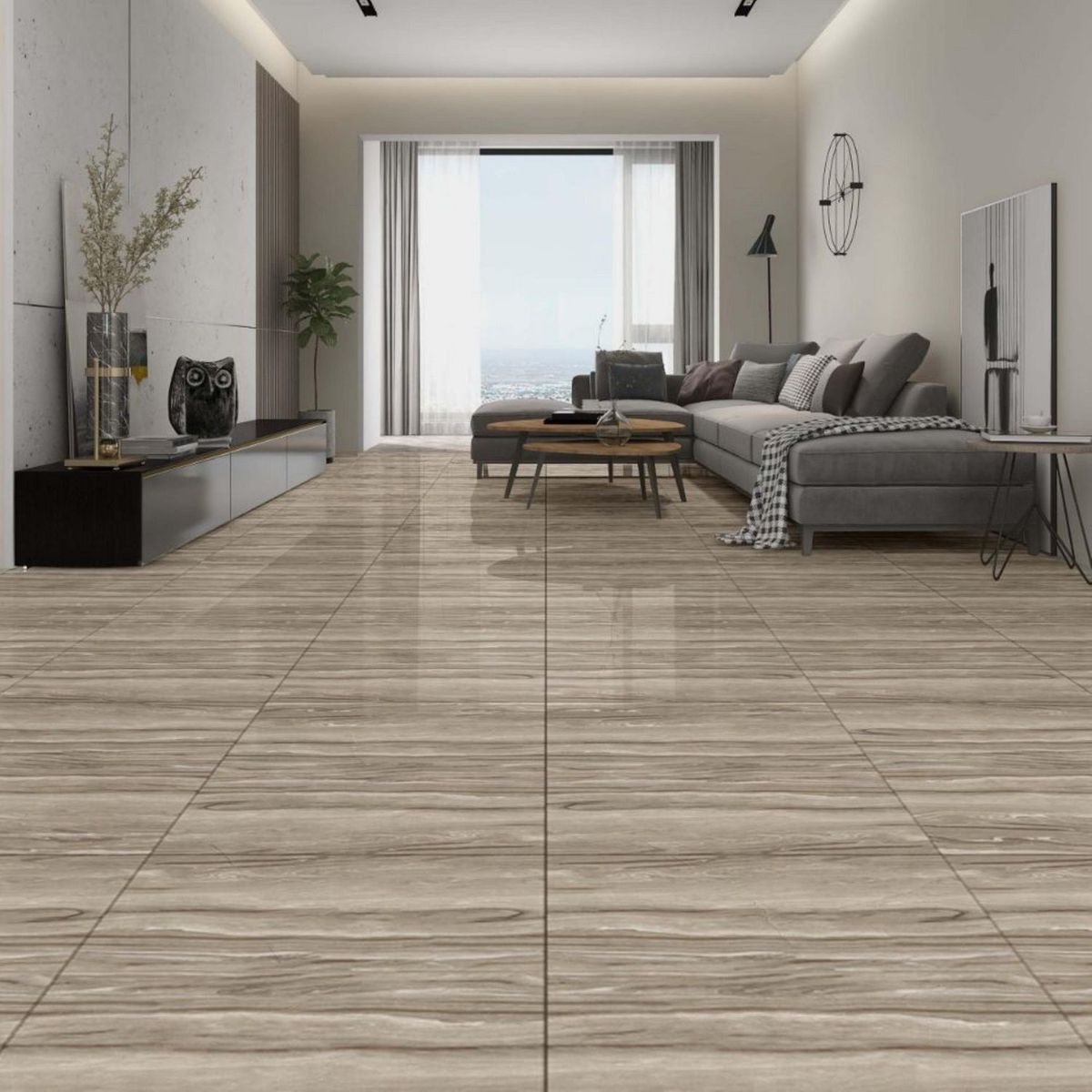 KLIPEN - Gres Porcelanico Marrón Maderado 60x60cm 1.44m2 New alpi