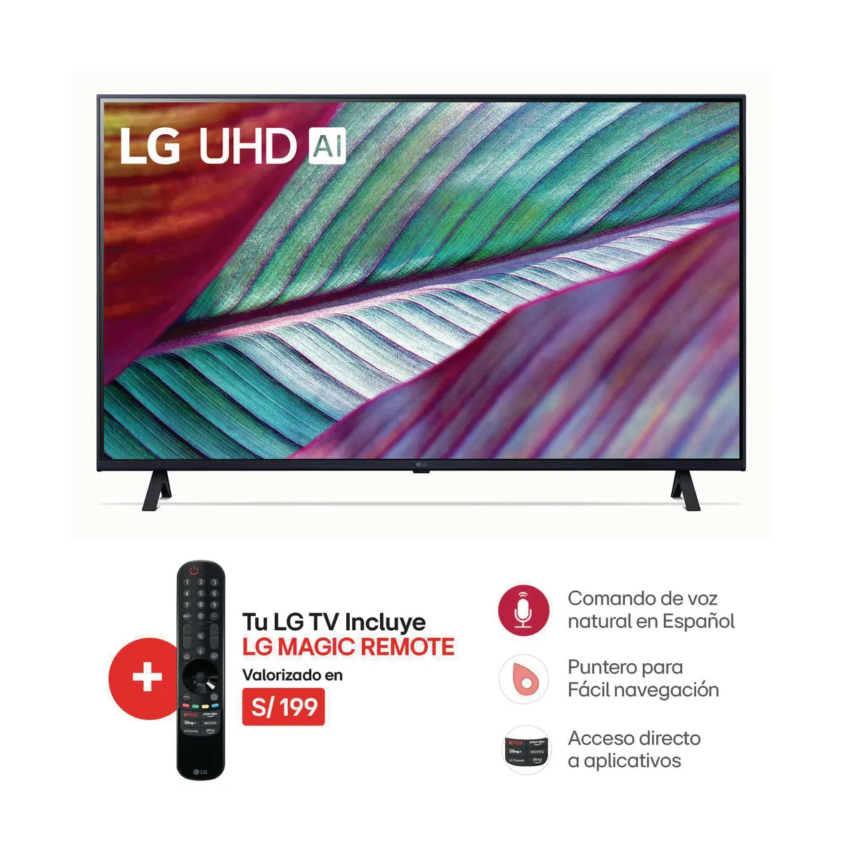 LG - Televisor LG Smart UHD 65" ThinQ AI 65UR8750PSA