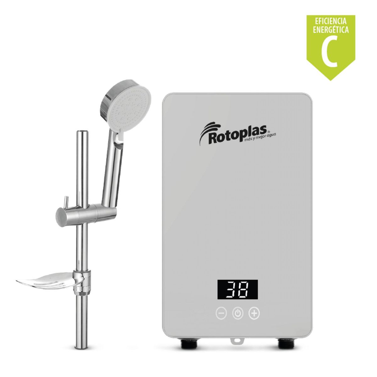 ROTOPLAS - Rapiducha Eléctrica Rotoplas New Sense Pro