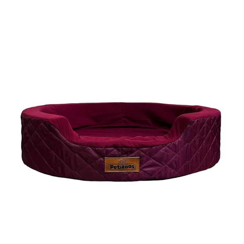 PETIZOOS - Cama para Perros de Algodon Guinda Talla 1